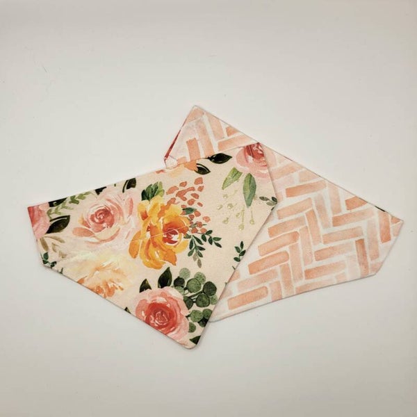 Bloemen & Peachy chevron - Bandana
