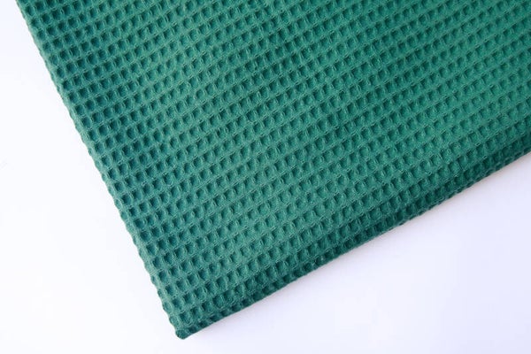 Waffle bow "Emerald green"