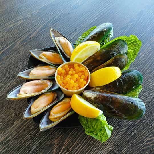 Grünschalenmuscheln