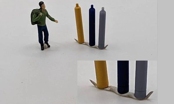 Gas-/Sauerstoffflaschen Set Spur H0