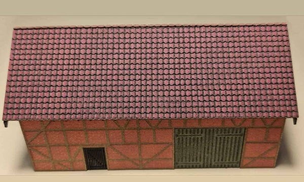 Scheune mit Fachwerk Spur N