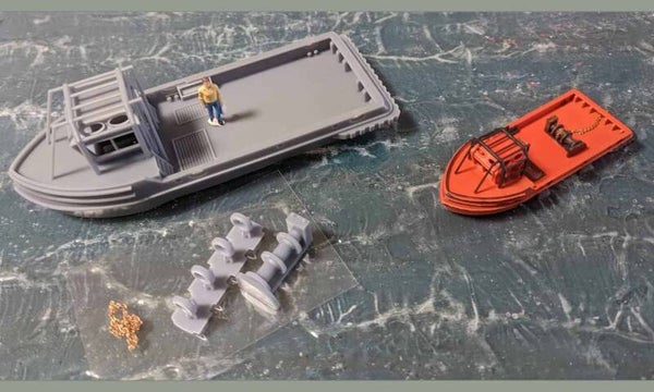 Festmacherboot / Arbeitsschiff Spur H0