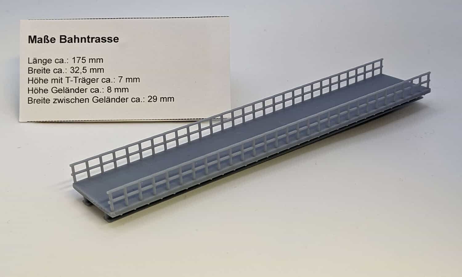 Zubehör Sondermodell Listertalbrücke - Bahntrasse Spur N