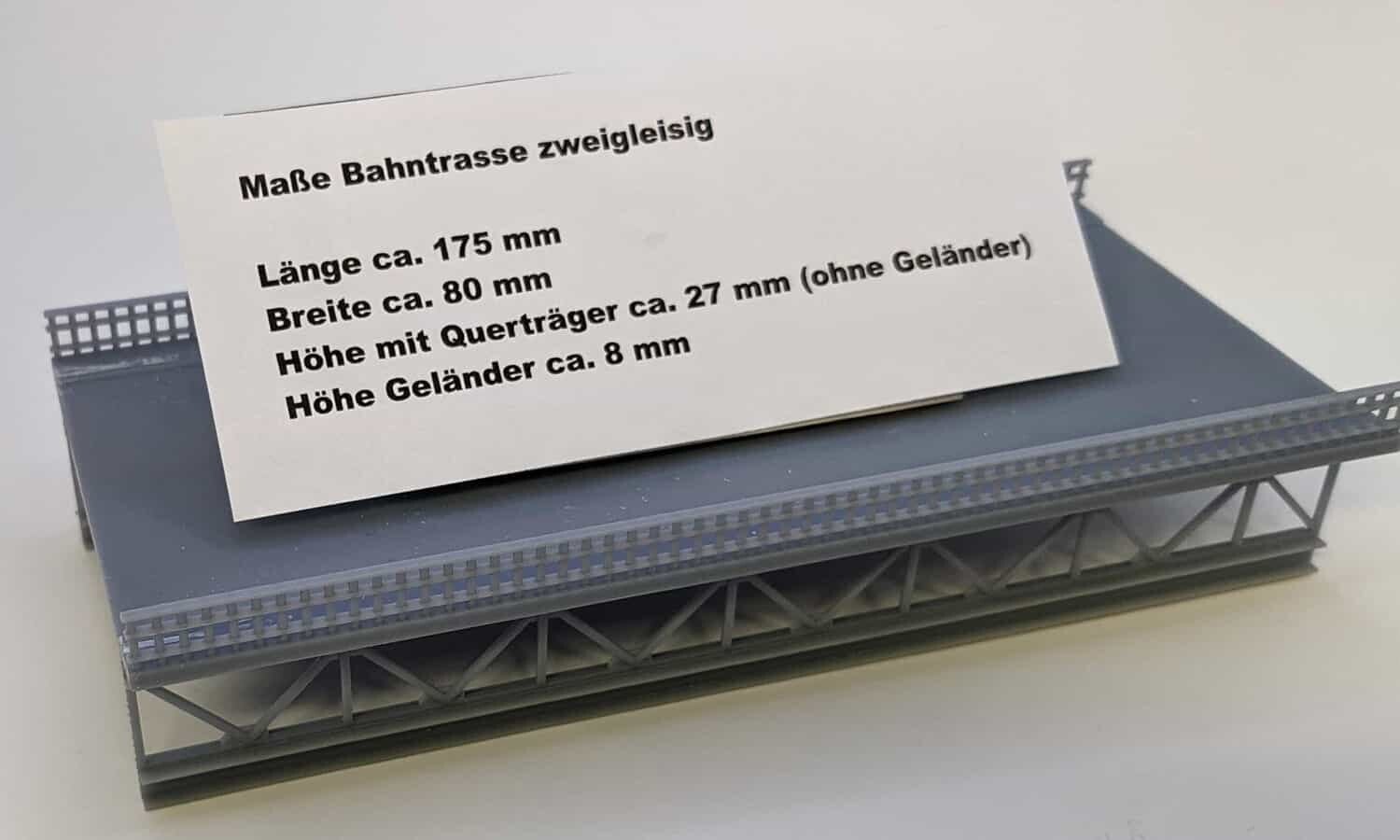 Zubehör Bahntrasse / Straße für Hängebrücke Spur N