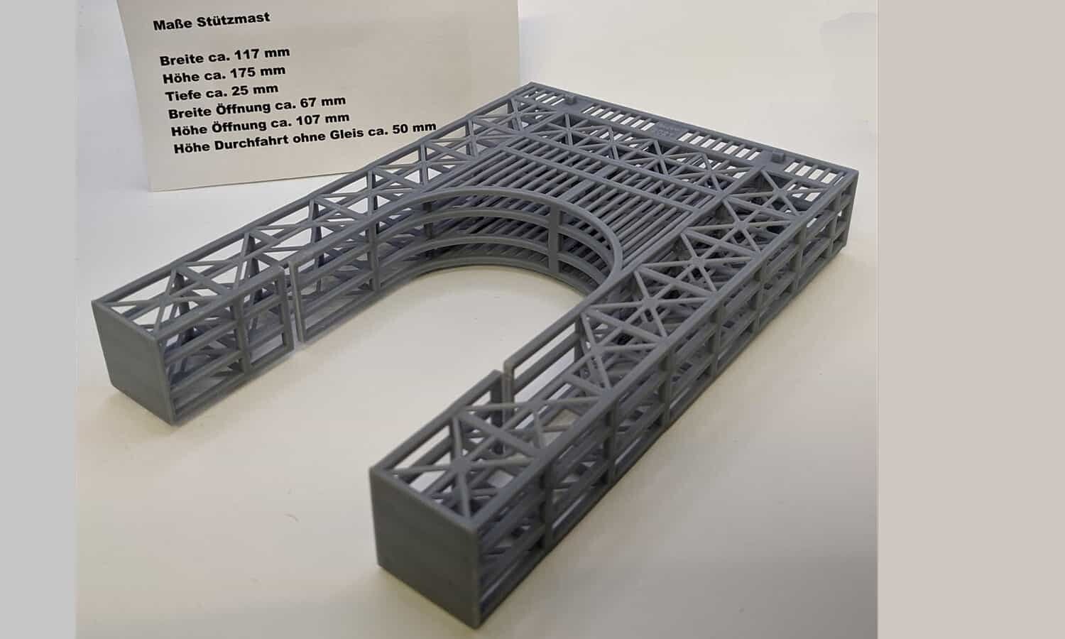Zubehör Stützmast Hängebrücke Spur N