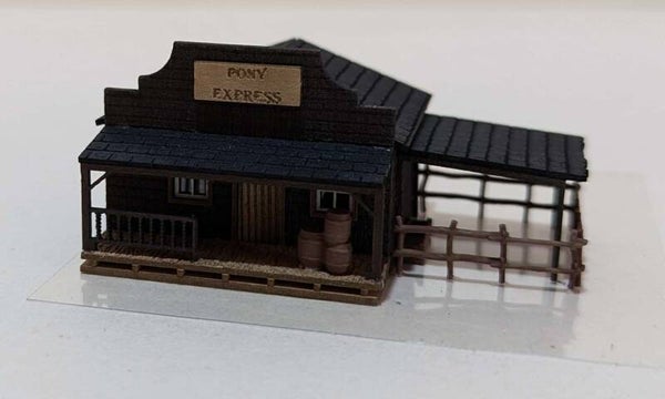Wild West Pony Express Lasercut Bausatz Spur N
