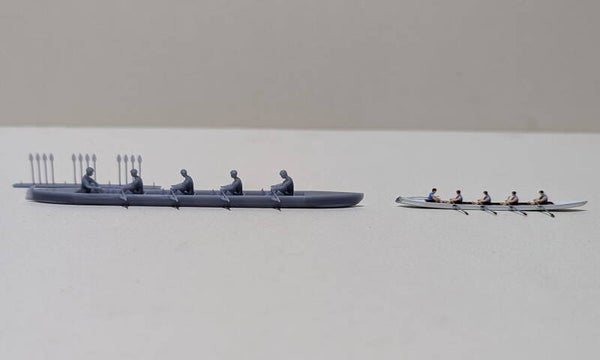 Ruder Vierer mit Steuermann Spur H0