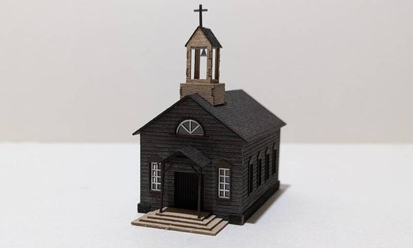 Wild West Kirche Lasercut Bausatz Spur N