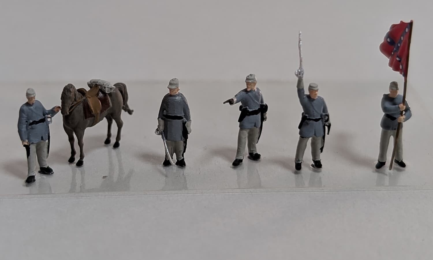 Wild West Figuren Wild West Konföderierten Soldaten Spur H0
