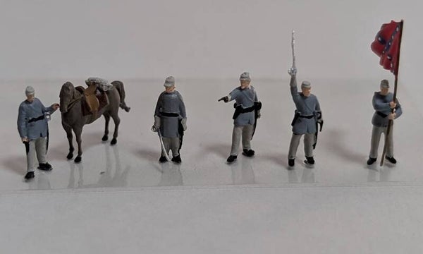 Wild West Figuren Wild West Konföderierten Soldaten Spur H0