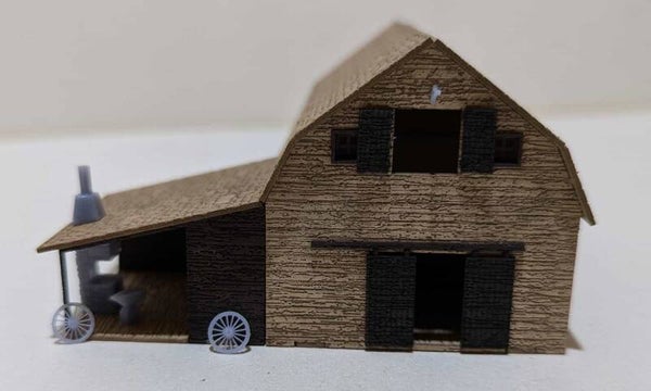 Wild West Scheune Lasercut Bausatz Spur N