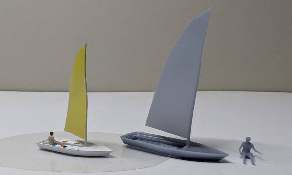 Segeljolle mit Figur Spur TT