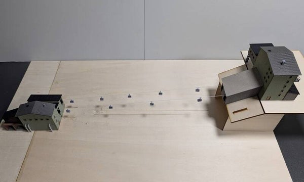 Materialseilbahn / Lorenseilbahn mit Funktion Spur N