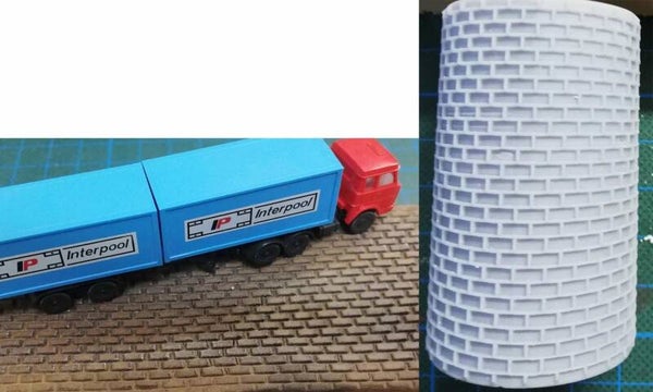 Prägerolle Bruchsteinmuster Spur N