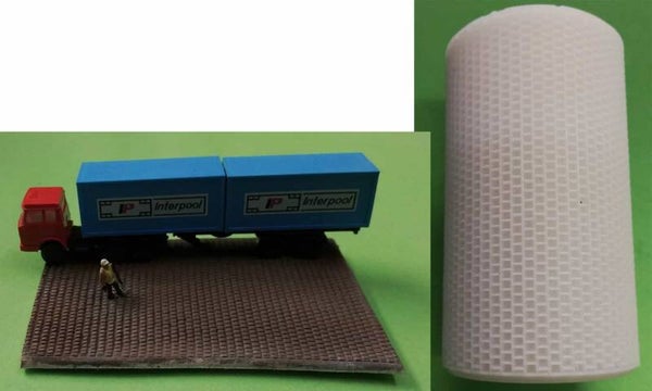 Prägerolle Kopfsteinpflaster-Extra kleiner Stein Spur N