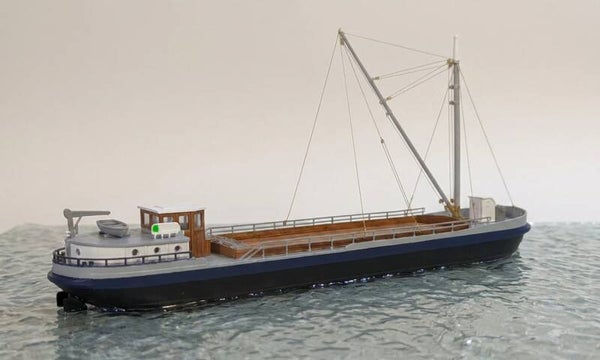 Rheinkahn mit Kran Spur H0
