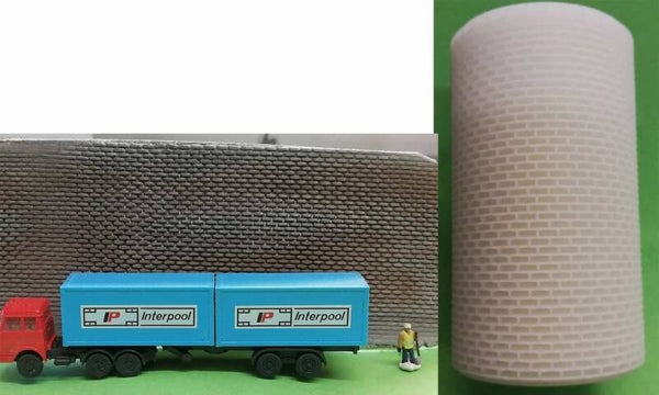 Prägerolle Ziegelmuster kleiner Stein Spur N