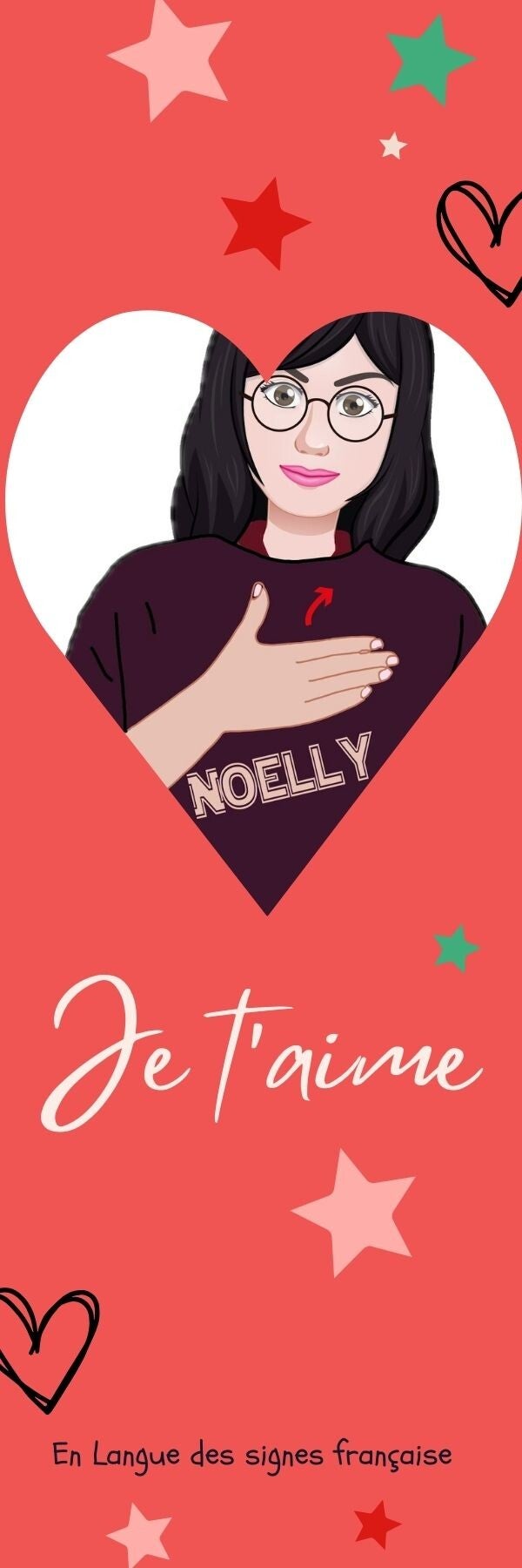 Lot 3 marque-pages en Langue des signes