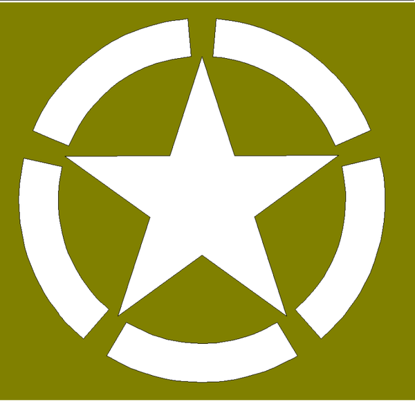 Invasion star in verschillende maten