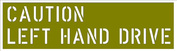 LEFT HAND DRIVE