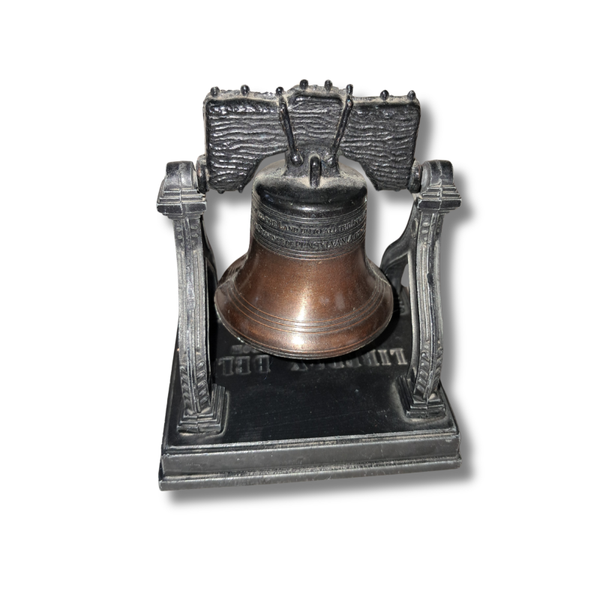 Cast Metal Liberty Bell Paperweight Figurine