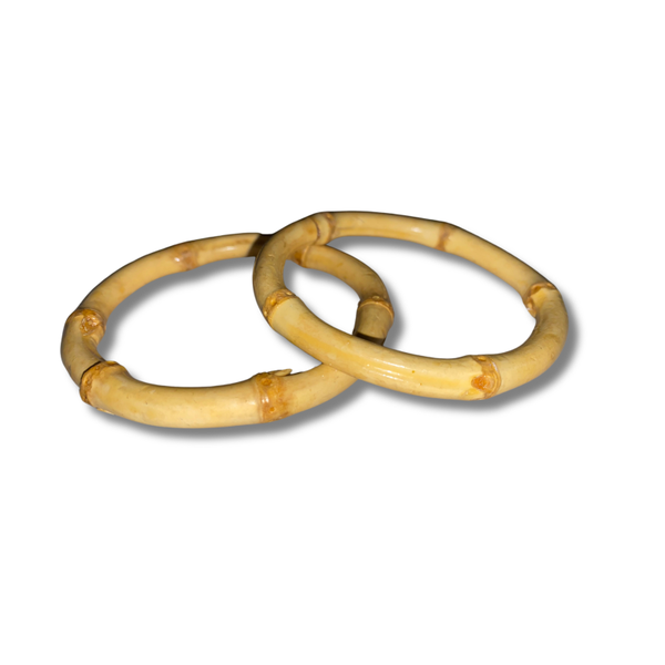 Title: Lightweight Real Bamboo Bracelet Set – Handpicked Boho Accessories