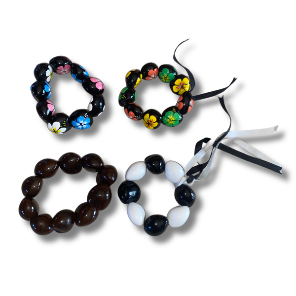 Authentic Hawaiian Kukui Nut Leis Bracelets