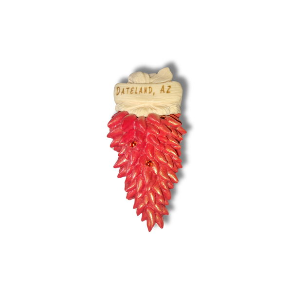 Dateland AZ Souvenir Fridge Magnet – Red Chili Pepper with Sparkling Red Gems – Southwest Travel Keepsake