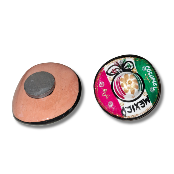 Mexican Souvenir Magnet – Artisanal Clay Pottery