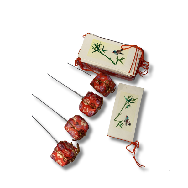 Chinese Bird Bamboo Acrobat Bookmark