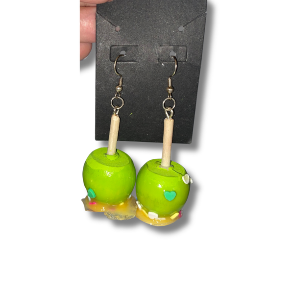 Handmade Candy Caramel Apple Earrings – Fun & Unique Novelty Jewelry