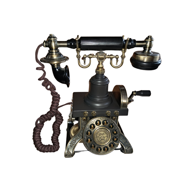 Paramount Steampunk Eiffel Tower Antique Replica – 1892 Reproduction Telephone with Morse Code