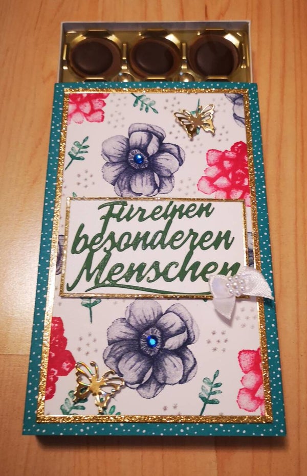 Verpackung mit Halbrunde Süssigkeiten Für einen besonderen Menschen