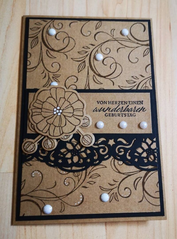 Normale Karte Von Herzen.... 16,5cm x 11cm