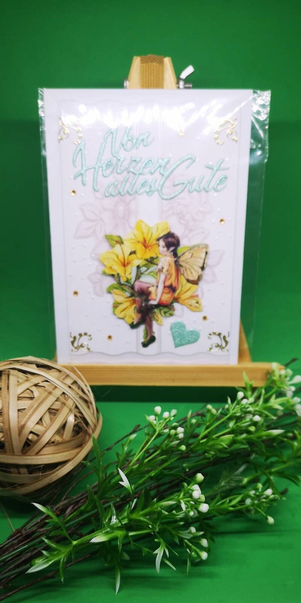 Normale Karte Von Herzen alles Gute 17cm x 11cm