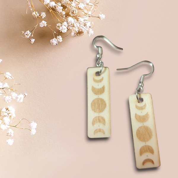 Laser Gravur Ohrringe