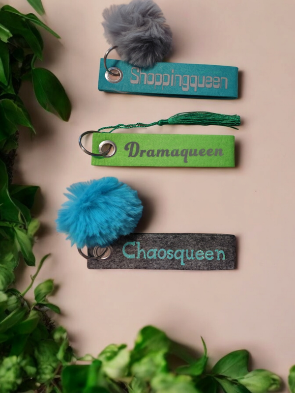 Nr.30 Schlüsselanhänger aus Filz mit Spruch