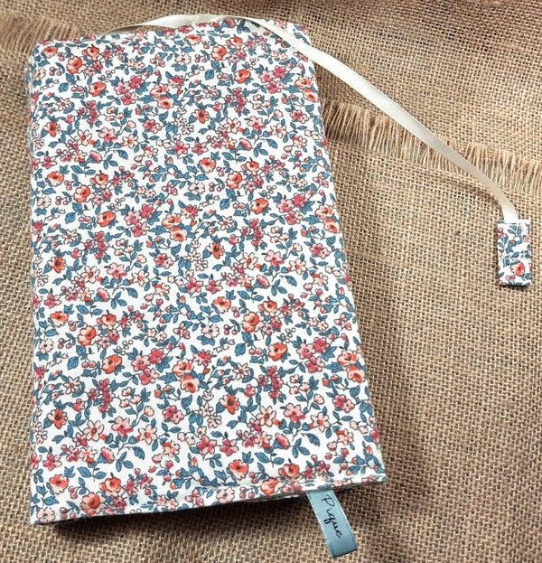 Protège livre fleurs