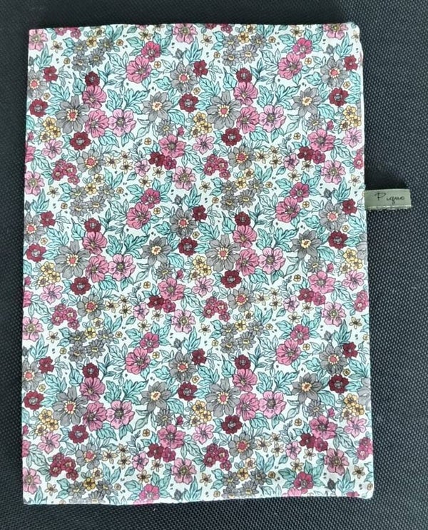 protège carnet de santé fleurs