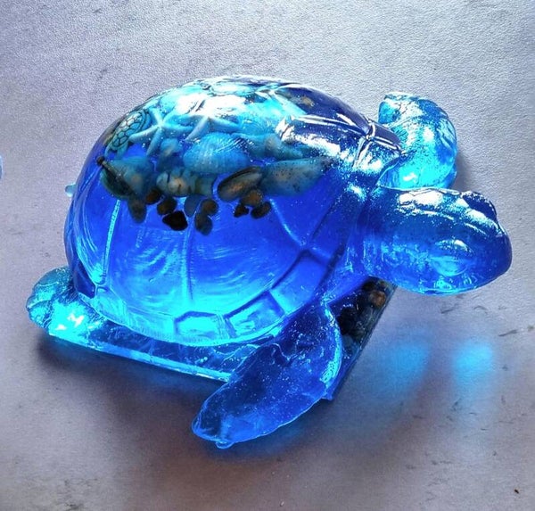 Schildkröte aus Epoxidharz.
