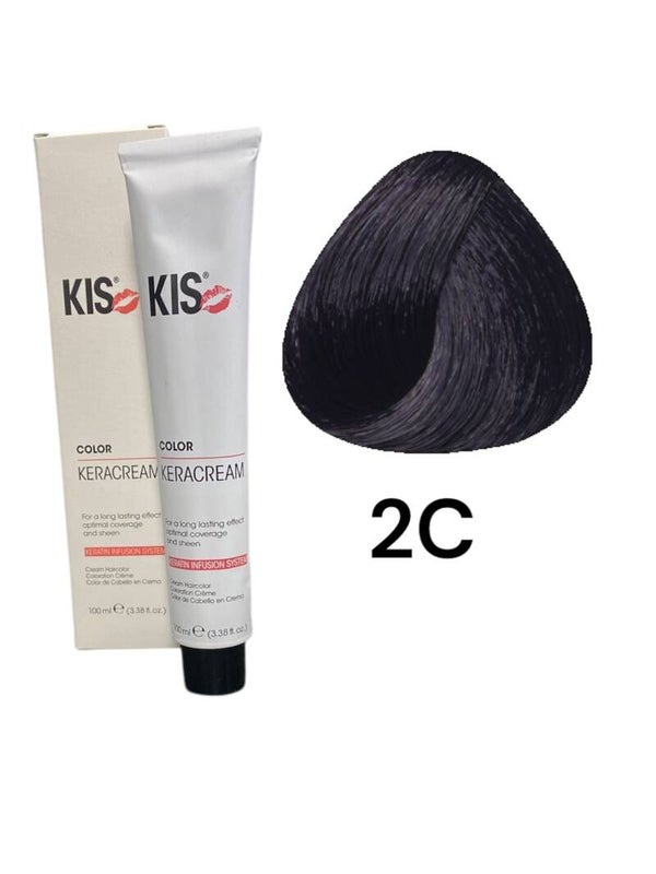 kis 2C - Donker Cassis KeraCream Color Haarverf 100ml.