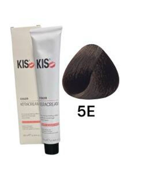 KIS 5E - Licht Bruinespresso KeraCream Color Haarverf 100ml.