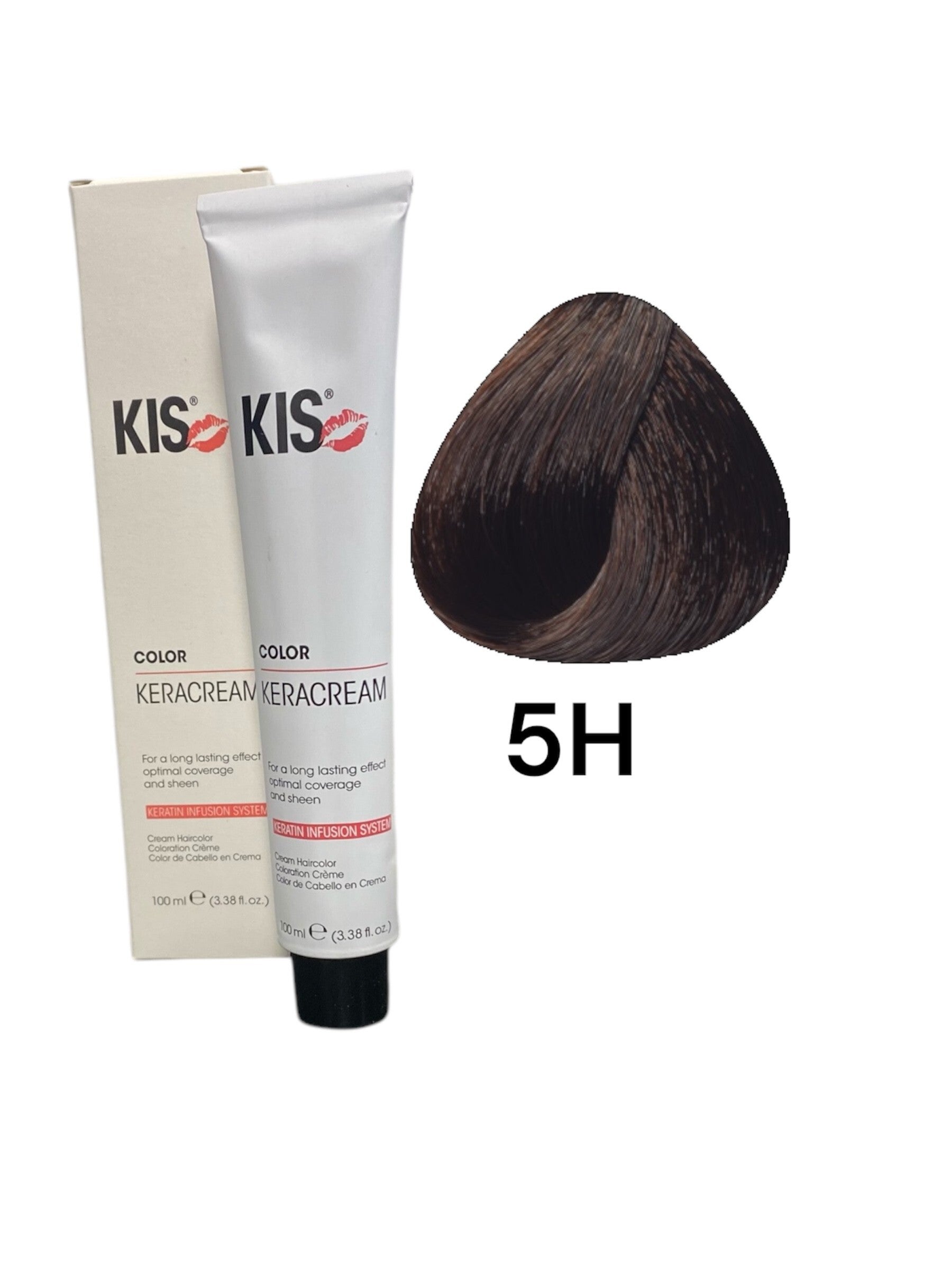 KIS 5.H - Licht Hazelnoot Bruin KeraCream Color Haarverf 100ml.
