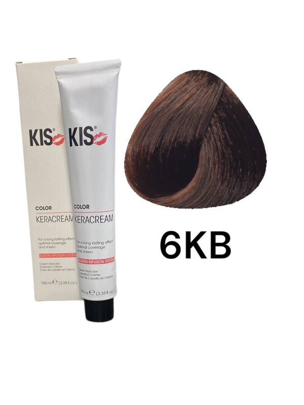 KIS 6KB - Donker Koperblond KeraCream Color Haarverf 100ml.
