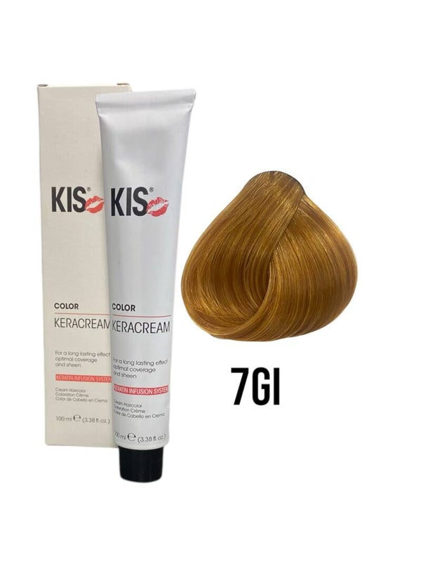 KIS 7GI - Middel Goublond Intensief KeraCream Color Haarverf 100ml.