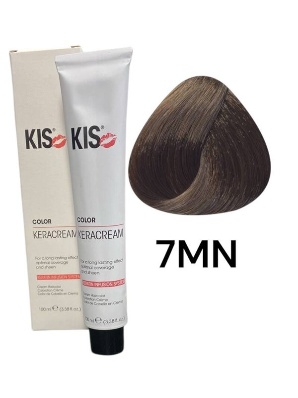 7.MN - Middel Matblond KeraCream Color Haarverf 100ml.