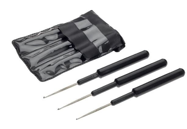 3 Haaknaalden in set