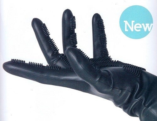 Sibel Comb In Siliconen Handschoenen - Zwart - 1 Paar