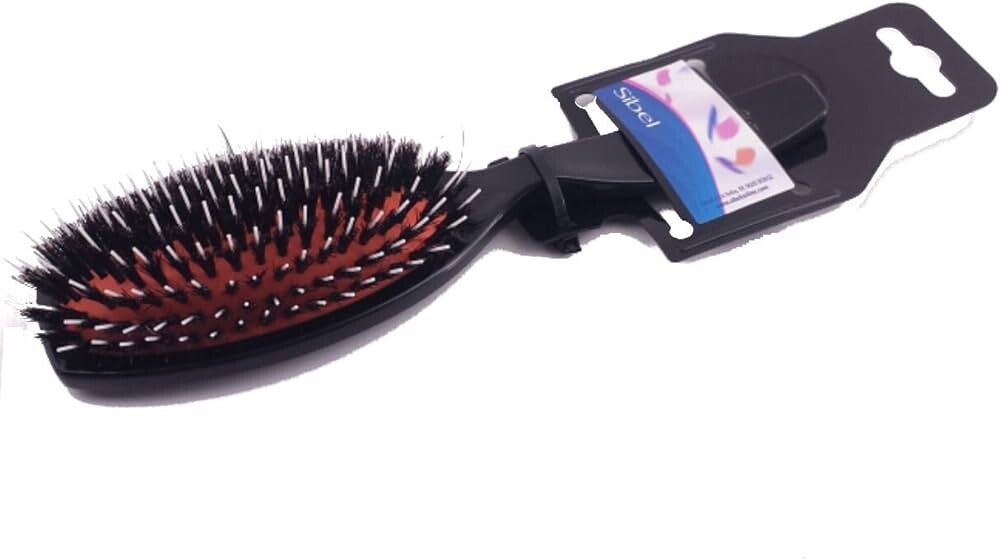 SIBEL Platte borstel Classic 71 Pneumatisch ovaal zwart