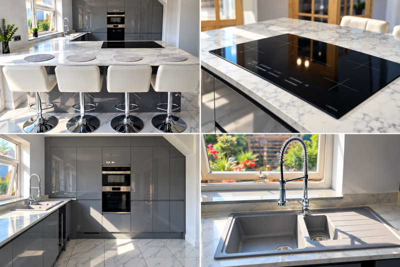 Completed kitchen renovation in Beddau by KTN